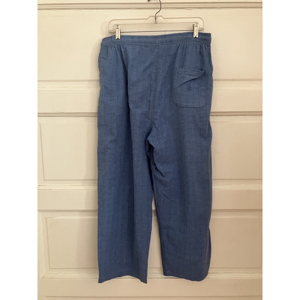 Nautica mens Long-sleeve Lightweight Cotton sleepwear rope and pants Blue Sz MED - Picture 14 of 14